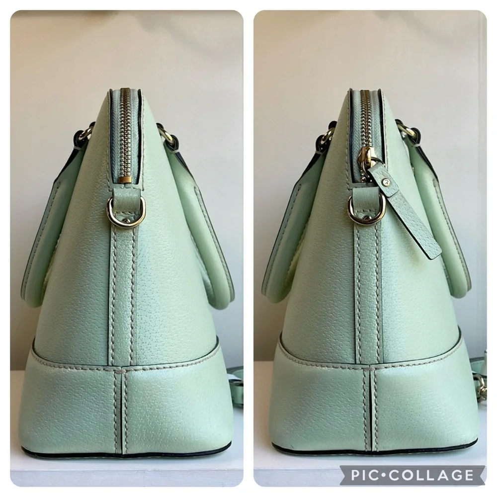 Kate Spade ♠️ Mint Green Genuine Leather Satchel Crossbody